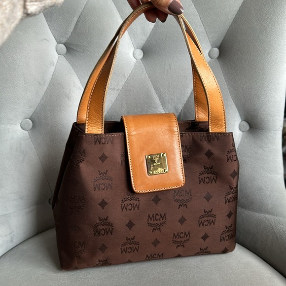 MCM Nylon Top Handle Bag - Picture 4 of 17